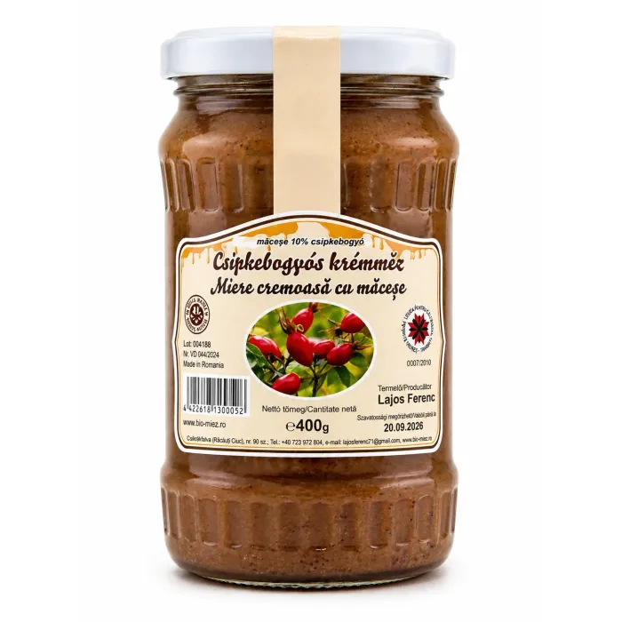 Csipkebogyós krémméz 400 g