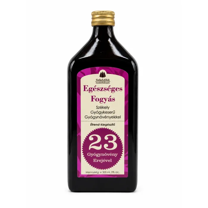 Egészséges fogyás Székely gyógykeserű Gyógynövényekkel 500 ml