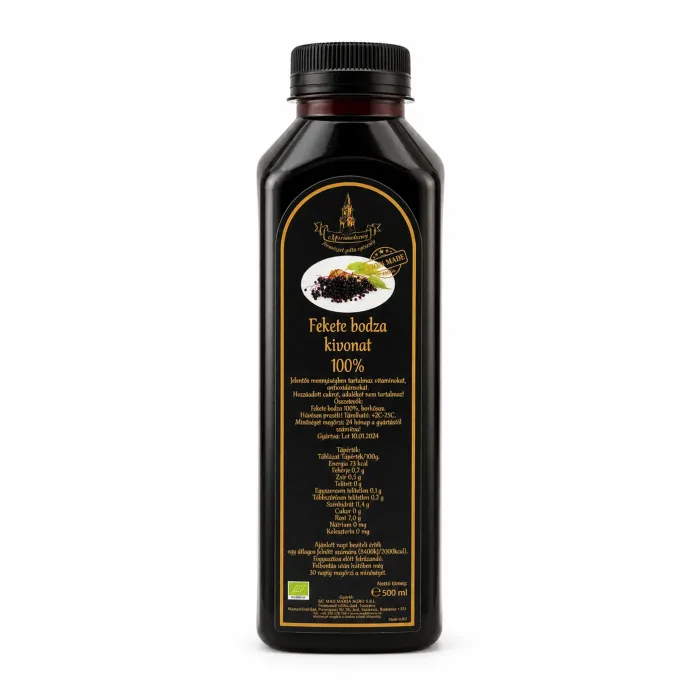 Fekete bodza kivonat 100% 500 ml