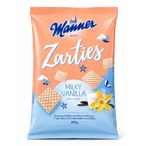 Manner Zarties tejes-vaníliás ostya 200g