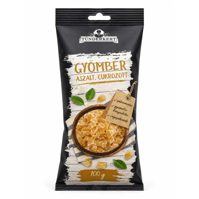 Tündérkert gyömbér aszalt cukrozott 100 g