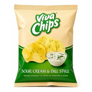 Viva Chips tejfölös-kapros 50g