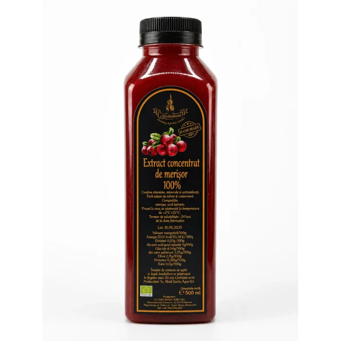 Vörösáfonya koncentrátum 100% 500 ml